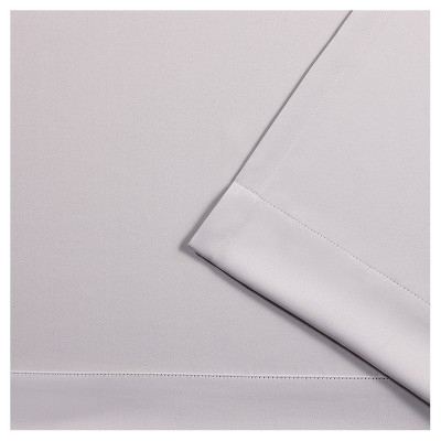 Silver Polyester Blackout Grommet Top Window Curtain Panels, 96" x 52"