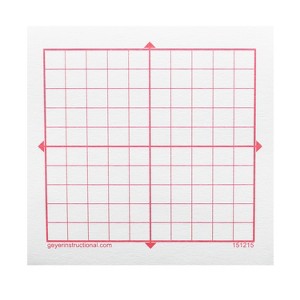 Geyer Instructional Products Graphing 3M Post-it® Notes, XY Axis, 10 x 10 Square Grid, 4 Pads - 1 of 3
