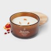 20oz 3 Wooden Wick Orange and Pomegranate Jar Candle Amber - Threshold™ - 3 of 3