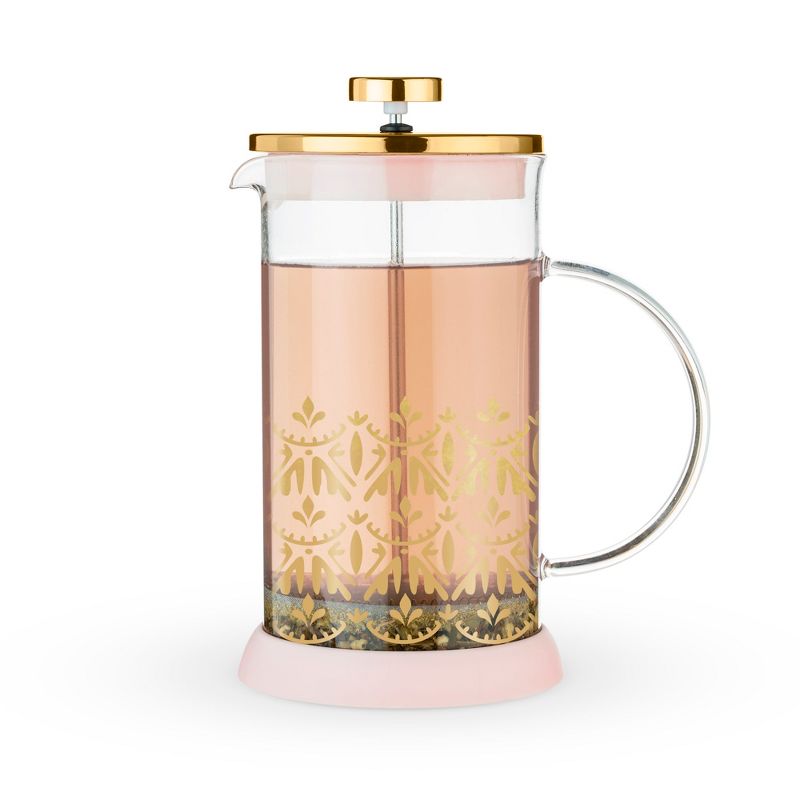 Pinky Up Piper Gold Press Pot Tea and Coffee Maker, 5 of 12
