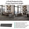 SAINTCY Executive L-Shaped Desk with File Cabinet - 4 of 4