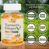 Turmeric Gummies with Black Pepper & Ginger for Best Absorption, 95% Curcuminoids Tumeric Curcumin Gummy, Nature's Herbal - 60 Gummies - 3 of 4