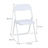 Folding Chairs 4 Pack with Cushion - Portable Metal Chairs with Non-Slip Feet Pads, Stackable Chairs for Outdoor & Indoor Event - 3 of 4