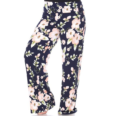 Zelos Curvy Flowered Stretch Pants Women's Size 3X