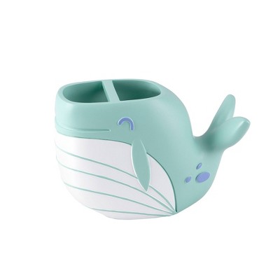 Whimsical Multicolor Resin Whale Kids' Bathroom Set