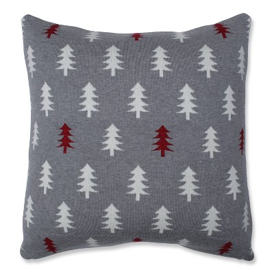 Glitzy Trees Square Throw Pillow - Pillow Perfect