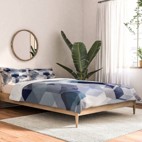 Deny Designs Black Mareike Boehmer Graphic 175 Comforter Set (Queen) - Deny Designs: Geometric Art, Reversible, 3-Piece Bedding