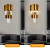 YIYIBYUS Modern Crystal Wall Sconce Lighting 2-Light Gold Wall lamp for Living Room - 4 of 4