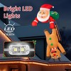 Swtroom 7FT Hanging Christmas Inflatables Decorations, Santa Claus and Reindeer Xmas Decor with LED Lights for Beam Roof Tree Indoor Home Party - 2 of 4
