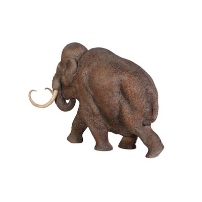 Large Brown Resin Woolly Mammoth Ice Age Statue