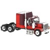 1980 GMC General Truck Tractor Dark Red and Light Red 1/87 (HO) Scale Model Car by Brekina - 2 of 3