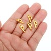 Unique Bargains Metal Bulk Elegant DIY Crafts Jewelry Making Initial Pendants 50 Pcs - 4 of 4