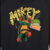 Women's - Teenage Mutant Ninja Turtles - Michelangelo AKA Mikey Lightweight French Terry Wide Neck Long Sleeve Shirt - 2 of 4