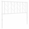 vidaXL Metal Headboard for Bed with Back Support, Steel Construction, Modern Design, Perfect for Bedroom Décor, White 39.4" - 2 of 4
