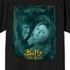 Buffy The Vampire Slayer Buffy Anne & Angel Crew Neck Short Sleeve Men's Black T-shirt - 2 of 3