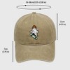 Anna-Kaci Women's Vintage Washed Baseball Cap with Skateboarding Ghost Embroidery - 4 of 4
