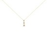 Haus of Brilliance 10K Yellow Gold 1/4 cttw Diamond Graduating 3 Stone Drop Pendant Necklace - 2 of 4