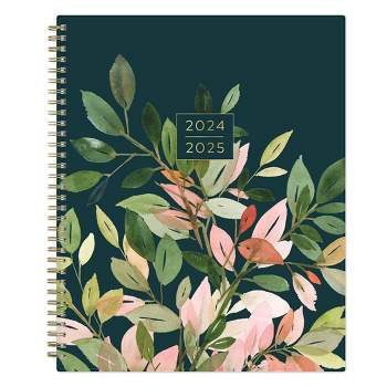 Yao Cheng for Blue Sky 2024-25 Weekly/Monthly Planner 11"x8.5" Wirebound Foliage Green