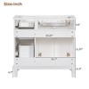 NicBex 35.4" Bathroom Storage Cabinet without Sink, Bathroom Vanity, 4 Drawers and 1 Spacious Cabinet for Bathroom - 2 of 4