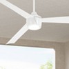 56" Minka Aire Modern 3 Blade Outdoor Ceiling Fan with LED Light Remote Control Flat White Wet Rated for Patio Exterior Gazebo - 2 of 4