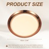 Unique Bargains Stainless Steel Decorative Round Jewelry Serving Trays for Candle Drink - 2 of 4