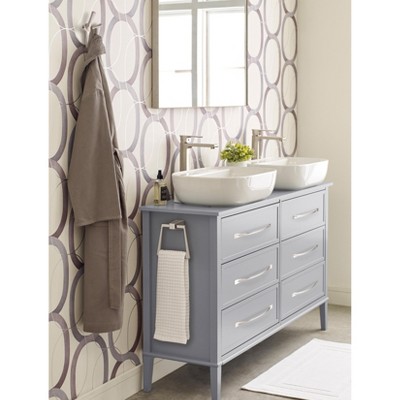 Satin Nickel Triple Prong Decorative Wall Hook