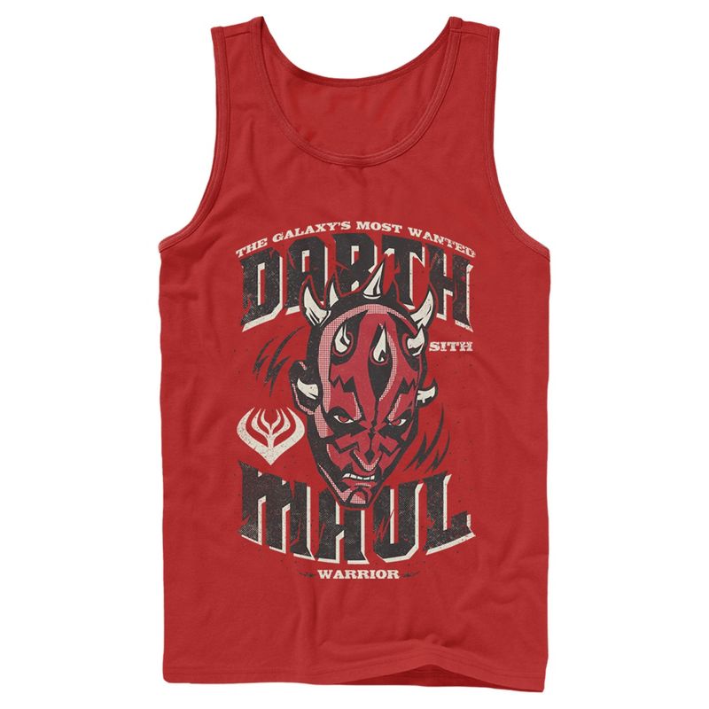 Men's Star Wars: The Clone Wars Darth Maul The Galaxy's Most Wanted Tank Top, 1 of 4