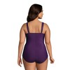 Lands' End Women's Plus Size DD-Cup Slender Grecian Tummy Control Chlorine Resistant One Piece Swimsuit - 2 of 4