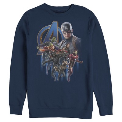 Men's Marvel Avengers: Endgame Captain America's Team Sweatshirt