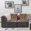 Leopard Print Pillow Covers 18x18 in Couch Cheetah Print Pillow Case Sets of 2 - 3 of 3