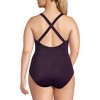 Lands' End Women's Chlorine Resistant Scoop Neck X-Back High Leg Soft Cup Tugless Sporty One Piece Swimsuit - 2 of 4