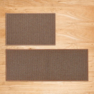 Isla Jade 20"x30" & 20"x50" 2pk Washable Border Accent Rugs