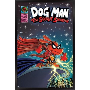 Trends International Dog Man - The Scarlett Shedder Framed Wall Poster Prints - 1 of 4