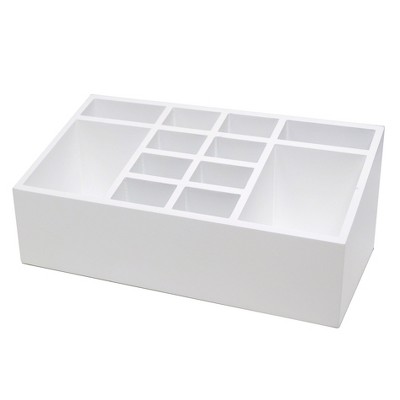 10"X5"X4" 12 Compartment Vanity Organizer White - Threshold™