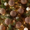 9pc Tinsel Ball Christmas Tree Ornament Set - Wondershop™ - 2 of 3