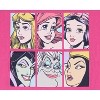 Disney Princess Girls' 3 Princesses 3 Villains Graphic Block T-Shirt Kids - 2 of 3