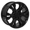 OE Wheels CV65 20 Inch Rim Fits Silverado 1500 ZR2 Style 6x139.7 20x9 Gloss Black - Hollander 14089 (1) - 4 of 4