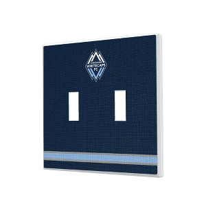 MLS Western Conference Teams Stripe Hidden-Screw Light Switch Plate for Double Toggle - 1 of 4