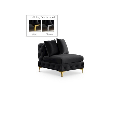 Meridian Furniture,Tremblay Velvet Armless Chair