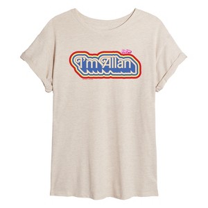 Women's - Barbie - I'm Allen Oversized Graphic T-Shirt - 1 of 4