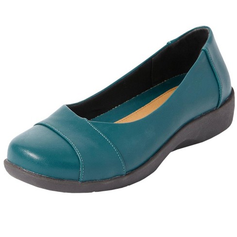 Green hot sale flats target