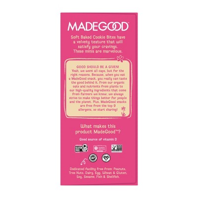 MadeGood Soft Baked Strawberry Crème Cookie Bites - 10.2oz/12ct