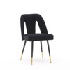 FONTOI 2 PCS Upholstered Dining Chair with Nailheads and Gold Tipped - 4 of 4