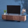 Archie Chevron TV Stand - SFV8716 - Walnut - Safavieh Couture - 2 of 4