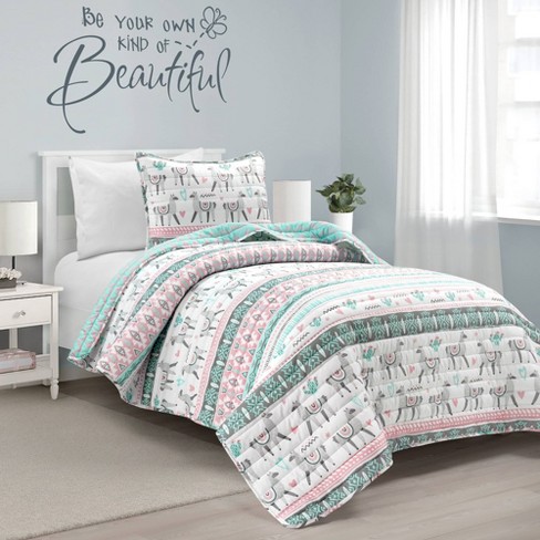 Aqua girls outlet bedding