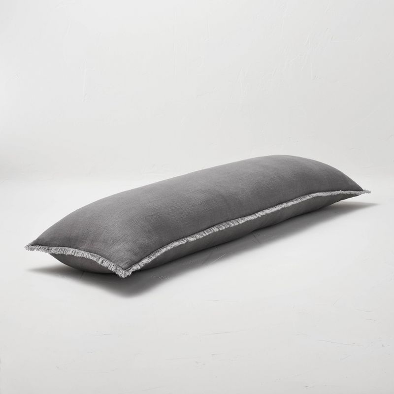 Lumbar Heavyweight Linen Blend Throw Pillow - Casaluna™, 4 of 12