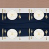 Unique Bargains  Light Elegant Romantic Chiffon Table Runner 27.5" x 118" 2 Pcs - 3 of 4