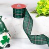 Northlight Green and Black Plaid Christmas Wired Craft Ribbon 2.5" x 10 Yards - 2 of 4