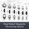 6 pc magnetic measuring spoon stainless steel - image 2 of 4