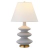 Hudson and Canal 26.5" Tall Triple Gourd Table Lamp with Fabric Shade - 4 of 4
